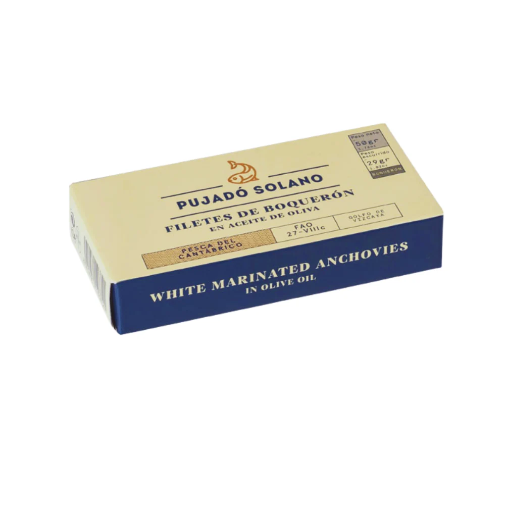 Filetes de boquerón 50g pujado solano lata
